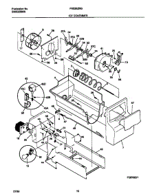 09 - Ice Container parts for Frigidaire Refrigerator FRS26ZRGD8 from AppliancePartsPros.com