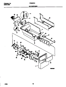 09 - Ice Container parts for Frigidaire Refrigerator FRS26ZSGB2 from AppliancePartsPros.com