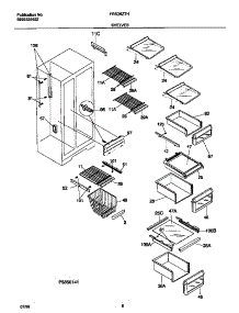 05 - Shelves parts for Frigidaire Refrigerator FRS26ZTHD1 from AppliancePartsPros.com