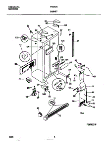 04 - Cabinet parts for Frigidaire Refrigerator FRS26ZSEB0 from AppliancePartsPros.com