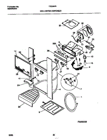 08 - Ice & Water Dispenser parts for Frigidaire Refrigerator FRS26ZSEB0 from AppliancePartsPros.com