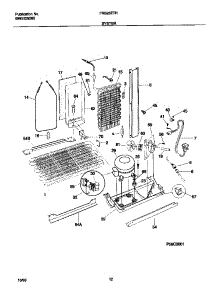 07 - System parts for Frigidaire Refrigerator FRS26ZTHD2 from AppliancePartsPros.com
