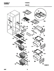 05 - Shelves parts for Frigidaire Refrigerator FRS28ZGEB3 from AppliancePartsPros.com
