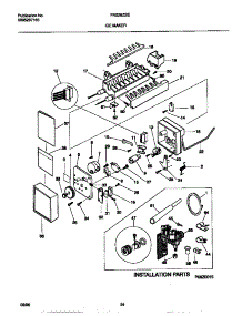 10 - Ice Maker parts for Frigidaire Refrigerator FRS26ZSEB1 from AppliancePartsPros.com