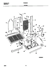 07 - System parts for Frigidaire Refrigerator FRS26ZSHB4 from AppliancePartsPros.com