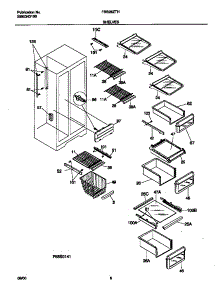 05 - Shelves parts for Frigidaire Refrigerator FRS26ZTHQ4 from AppliancePartsPros.com