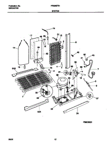 07 - System parts for Frigidaire Refrigerator FRS26ZTHQ4 from AppliancePartsPros.com