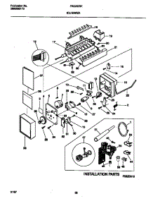 15 - Ice Maker parts for Frigidaire Refrigerator FRS26ZSEB3 from AppliancePartsPros.com