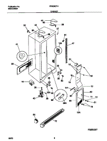 04 - Cabinet parts for Frigidaire Refrigerator FRS26ZTHW3 from AppliancePartsPros.com