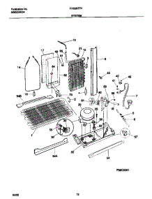 07 - System parts for Frigidaire Refrigerator FRS26ZTHB3 from AppliancePartsPros.com