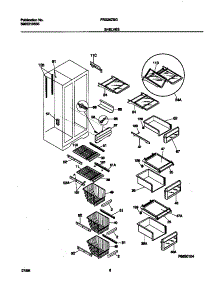 05 - Shelves parts for Frigidaire Refrigerator FRS26ZSGW0 from AppliancePartsPros.com
