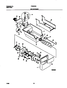 09 - Ice Container parts for Frigidaire Refrigerator FRS26ZSGW0 from AppliancePartsPros.com