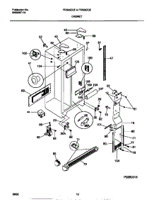 05 - Cabinet parts for Frigidaire Refrigerator FRS28ZGEB1 from AppliancePartsPros.com