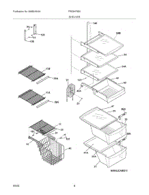 09 - Shelves parts for Frigidaire Refrigerator FRS3HF55KS0 from AppliancePartsPros.com