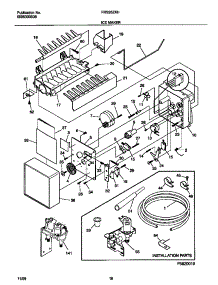 10 - Ice Maker parts for Frigidaire Refrigerator FRS26ZXHW2 from AppliancePartsPros.com