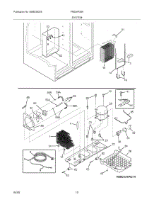 13 - System parts for Frigidaire Refrigerator FRS3HR35KM0 from AppliancePartsPros.com
