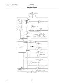 22 - Wiring Schematic parts for Frigidaire Refrigerator FRS3R4EB4 from AppliancePartsPros.com