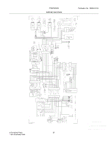 21 - Wiring Diagram parts for Frigidaire Refrigerator FRS3R3EW5 from AppliancePartsPros.com