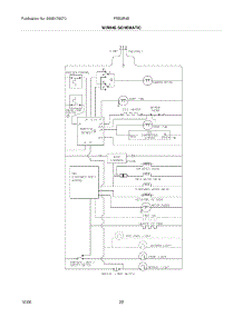 22 - Wiring Schematic parts for Frigidaire Refrigerator FRS3R4EWA from AppliancePartsPros.com