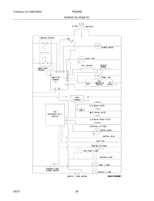 22 - Wiring Schematic parts for Frigidaire Refrigerator FRS3R5ESB2 from AppliancePartsPros.com