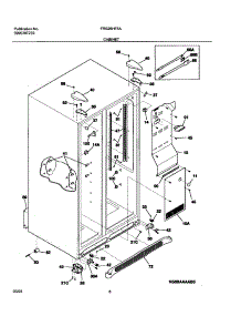 07 - Cabinet parts for Frigidaire Refrigerator FRS26HF5AW5 from AppliancePartsPros.com