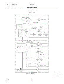 22 - Wiring Schematic parts for Frigidaire Refrigerator FRS26H7CQ3 from AppliancePartsPros.com