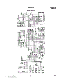 21 - Wiring Diagram parts for Frigidaire Refrigerator FRS26HF5AQ1 from AppliancePartsPros.com