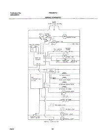 20 - Wiring Schematic parts for Frigidaire Refrigerator FRS26H7CW2 from AppliancePartsPros.com