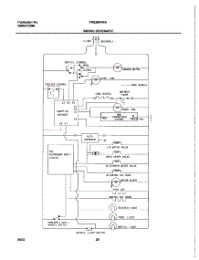 20 - Wiring Schematic parts for Frigidaire Refrigerator FRS26HR4AW3 from AppliancePartsPros.com