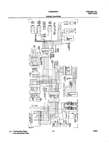 21 - Wiring Diagram parts for Frigidaire Refrigerator FRS26HR4AW3 from AppliancePartsPros.com