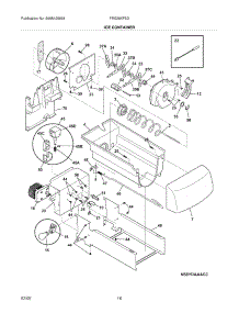 17 - Ice Container parts for Frigidaire Refrigerator FRS26KF5DQ3 from AppliancePartsPros.com