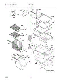09 - Shelves parts for Frigidaire Refrigerator FRS6LF7FWB from AppliancePartsPros.com