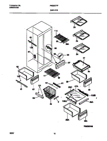 05 - Shelves parts for Frigidaire Refrigerator FRS26ZRFW0 from AppliancePartsPros.com