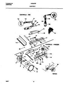 06 - Controls parts for Frigidaire Refrigerator FRS26ZRFW1 from AppliancePartsPros.com