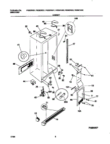 04 - Cabinet parts for Frigidaire Refrigerator FRS26ZRGD2 from AppliancePartsPros.com