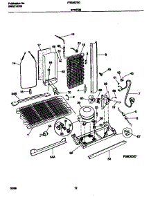 07 - System parts for Frigidaire Refrigerator FRS26ZSGB3 from AppliancePartsPros.com