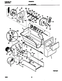 09 - Ice Container parts for Frigidaire Refrigerator FRS26ZSGB3 from AppliancePartsPros.com