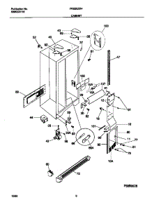 04 - Cabinet parts for Frigidaire Refrigerator FRS26ZSHW2 from AppliancePartsPros.com