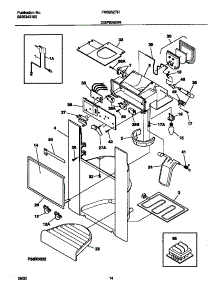 08 - Dispenser parts for Frigidaire Refrigerator FRS26ZTHW4 from AppliancePartsPros.com