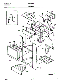 08 - Dispenser parts for Frigidaire Refrigerator FRS26ZSHW4 from AppliancePartsPros.com