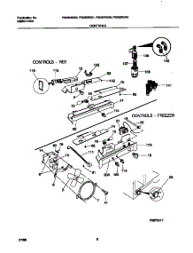 05 - Controls parts for Frigidaire Refrigerator FRS28ZRGD0 from AppliancePartsPros.com