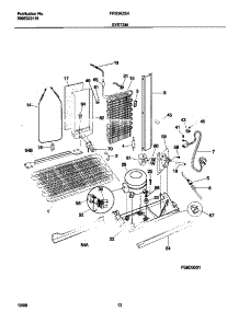 07 - System parts for Frigidaire Refrigerator FRS26ZSHW2 from AppliancePartsPros.com