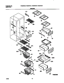 06 - Shelves parts for Frigidaire Refrigerator FRS28ZRGW0 from AppliancePartsPros.com