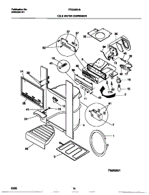 08 - Ice And Water Dispenser parts for Frigidaire Refrigerator FRS28XHAD3 from AppliancePartsPros.com