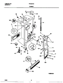 04 - Cabinet parts for Frigidaire Refrigerator FRS28XHAW3 from AppliancePartsPros.com