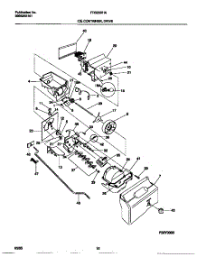 09 - Ice Container, Drive parts for Frigidaire Refrigerator FRS28XHAW3 from AppliancePartsPros.com