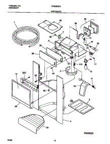 08 - Ice Dispenser parts for Frigidaire Refrigerator FRS26ZSHW1 from AppliancePartsPros.com