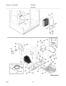 13 - System parts for Frigidaire Refrigerator FRS3HR5HB3 from AppliancePartsPros.com
