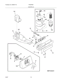 11 - Controls parts for Frigidaire Refrigerator FRS3HR5HB1 from AppliancePartsPros.com
