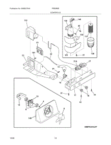 11 - Controls parts for Frigidaire Refrigerator FRS3R5EMBF from AppliancePartsPros.com